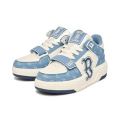 Giày MLB Chunky Liner Mid Classic Monogram B Boston Denim