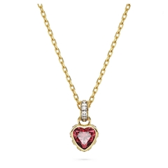 SWAROVSKI Stilla pendant (Heart, Red, Gold-tone plated) - Dây cổ, dây chuyền hình tim màu đỏ hồng - SWAROVSKI - JEWELRY NECKLACE
