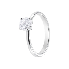 SWAROVSKI Attract ring (Round cut, White, Rhodium plated) - RINGS - Nhẫn đính đá pha lê trắng - JEWELRY