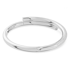 SWAROVSKI Dextera bangle (Magnetic closure, White, Rhodium plated) - Vòng/lắc tay pha lê trắng - JEWELRY BRACELET