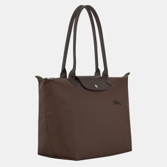 CHÍNH HÃNG - LARGE SIZE - TÚI LONGCHAMP LE PLIAGE GREEN L TOTE BAG - MOCHA/MOKA - Túi xách màu nâu đất, nâu sẫm
