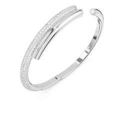 SWAROVSKI Dextera bangle (Magnetic closure, White, Rhodium plated) - Vòng/lắc tay pha lê trắng - JEWELRY BRACELET