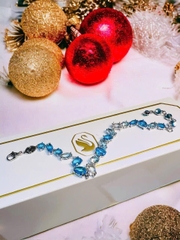 SWAROVSKI Gema bracelet (Mixed cuts, Blue, Rhodium plated) - Vòng/lắc tay SWAROVSKI - JEWELRY