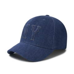 Mũ MLB Embo Logo Denim New York Yankees Ball Cap - Mũ lưỡi trai, nón kết màu xanh