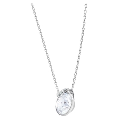 SWAROVSKI Bella V pendant (Round cut, White, Rhodium plated) - (tách set) Dây cổ, dây chuyền pha lê trắng - JEWELRY NECKLACE
