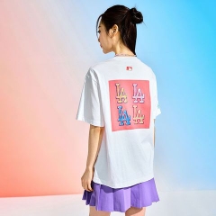 Áo Phông MLB Pop Art Graphic Overfit LA Dodgers Tshirt 3ATSL0233-07WHS