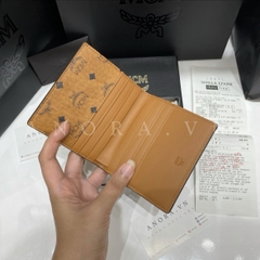 MCM BIFOLD CARD WALLET (BROWN)