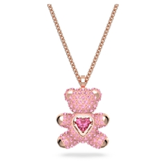 SWAROVSKI Teddy pendant (Bear, Pink, Rose gold-tone plated) - Dây cổ, dây chuyền SWAROVSKI - JEWELRY NECKLACE