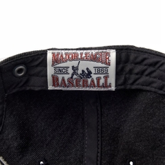 MLB Denim Coopers Unstructured Ball Cap New York Yankees NY BLACK - Mũ lưỡi trai, nón kết màu đen