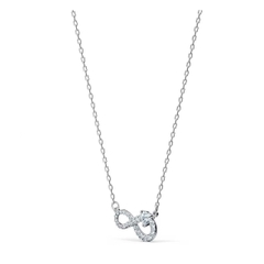 SWAROVSKI Hyperbola necklace (Infinity, White, Rhodium plated) - Dây cổ, dây chuyền, hình vô cực vĩnh cửu, màu trắng - JEWELRY NECKLACE