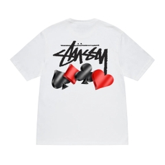 ÁO STUSSY SUITS WHITE T-SHIRT