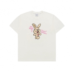 ÁO THUN ADLV MY NAME IS FUZZY RABBIT TSHIRT CREAM - TRẮNG KEM