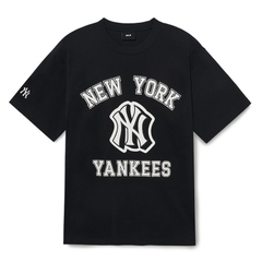 Áo Thun MLB Varsity Overfit New York Yankees Tshirt 3ATSV0233-50BKS Màu Đen