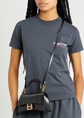 TÚI BALENCIAGA HOURGLASS XS BLACK (da trơn)