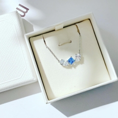 SWAROVSKI Mesmera pendant (Mixed cuts, Blue, Rhodium plated) - Dây cổ, dây chuyền SWAROVSKI - JEWELRY NECKLACE