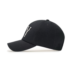 Mũ MLB Basic Coopers Washed Unstructured Ball Cap New York Yankees Black - Mũ lưỡi trai, nón kết màu đen