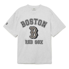 Áo Thun MLB Varsity Overfit Boston Redsox Tshirt 3ATSV0233-43MGL Màu Xám