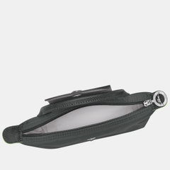 MINI SIZE - TÚI LONGCHAMP LE PLIAGE GREEN POUCH WITH HANDLE - GRAPHITE - Recycled Canvas - Túi xách màu xám than chì