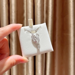 SWAROVSKI Swan pendant (Swan, White, Rhodium plated) - Dây cổ, chuyền thiên nga, pha lê trắng - JEWELRY NECKLACE