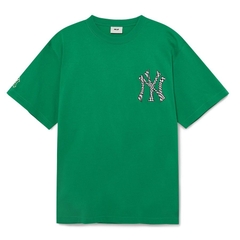 Áo Phông MLB Checkerboard Clipping Logo NY Tshirt