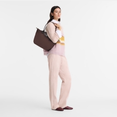 CHÍNH HÃNG - MEDIUM SIZE - TÚI LONGCHAMP LE PLIAGE GREEN M TOTE BAG - MOCHA/MOKA - Túi xách, đeo vai màu nâu đất