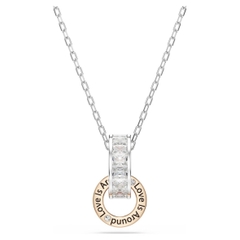 SWAROVSKI Connexus pendant (Mixed cuts, `Love is around`, White, Mixed metal finish) - Dây cổ, chuyền, vòng tròn, phối đá pha lê..