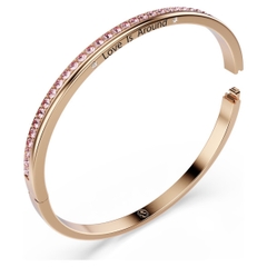 SWAROVSKI Connexus bangle (Round cut, `Love is around`, Pink, Rose gold-tone plated) - Vòng, lắc tay, đính mix pha lê hồng - JEWELRY BRACELET