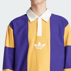 ÁO ADIDAS POLO LONG SLEEVE / SWEATSHIRT - PURPLE YELLOW - ÁO CÓ CỔ TAY DÀI SỌC TÍM VÀNG