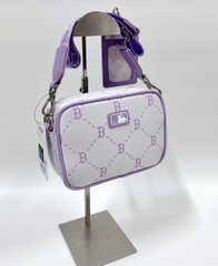 TÚI MLB MONOGRAM CROSS BAG BROWN/PINK/BLACK/LAVENDER - TÚI ĐEO CHÉO DÁNG VUÔNG MÀU NÂU/HỒNG/ĐEN/TÍM