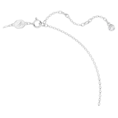 SWAROVSKI Hyperbola Volta necklace (Bow, Small, White, Rhodium plated) - Dây cổ, dây chuyền thiên hình nơ trắng - JEWELRY NECKLACE