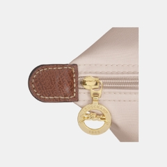 LAGRE SIZE - TÚI LONGCHAMP LE PLIAGE ORIGINAL TOTE BAG - PAPER - Túi xách màu be, quai nắp nâu