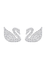 SWAROVSKI Iconic Swan earrings (Swan, White, Rhodium plated) - Khuyên tai thiên nga trắng - SWAROVSKI - JEWELRY