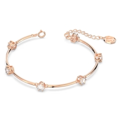 SWAROVSKI Constella bangle (Round cut, White, Rose gold-tone plated) - Vòng, lắc tay pha lê trắng - JEWELRY BRACELET
