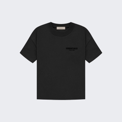 Áo Fear of God FOG Essentials T-shirt (SS22) Black Stretch Limo - Áo thun cổ tròn tay lỡ màu đen