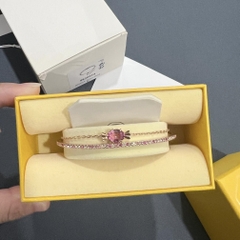 SWAROVSKI Gema 520 bangle (Candy, Pink, Rose gold-tone plated) - Vòng/lắc tay pha lê, kẹo hồng - JEWELRY BRACELET