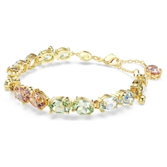 SWAROVSKI Gema Tennis bracelet (Mixed cuts, Multicolored, Gold-tone plated) - Vòng, lắc tay, đính đá pha lê đa màu - JEWELRY BRACELET
