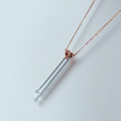 SWAROVSKI Lifelong Heart pendant Y (White, Rose gold-tone plated) - Dây cổ, dây chuyền HÌNH TIM PHỐI ĐÁ - SWAROVSKI - JEWELRY NECKLACE