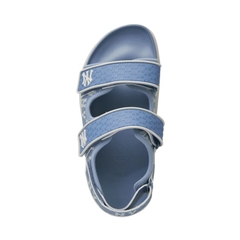 Giày MLB Liner Sandals Denim Monogram New York Yankees NY Blue - Giày xăng đan có quai màu xanh blue