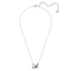 SWAROVSKI Dancing Swan necklace (Swan, Blue, Rhodium plated) -  Dây cổ, dây chuyền SWAROVSKI - JEWELRY NECKLACE