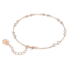 SWAROVSKI Remix Collection strand (Round cut, White, Rose gold-tone plated) - Vòng, lắc tay pha lê trắng - JEWELRY BRACELET
