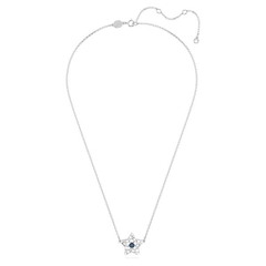 SWAROVSKI Stella pendant (Mixed cuts, Star, Blue, Rhodium plated) - Dây cổ, dây chuyền ngôi sao - SWAROVSKI - JEWELRY NECKLACE