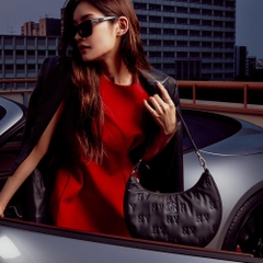 Túi MLB Classic Monogram Embo Cross Type Boho New York 3ABQS093N-50BKS Màu Đen