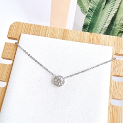 SWAROVSKI Angelic pendant (Round cut, White, Rhodium plated) - Dây cổ, dây chuyền đá tròn - SWAROVSKI - JEWELRY NECKLACE