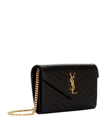 TÚI YSL WOC BLACK LOGO GOLD