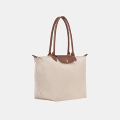 LAGRE SIZE - TÚI LONGCHAMP LE PLIAGE ORIGINAL TOTE BAG - PAPER - Túi xách màu be, quai nắp nâu