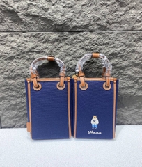 Túi WHOAU Steve Mini Square Crossbag Navy - Túi đeo chéo có quai màu xanh đen