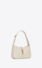TÚI YSL SOLFERINO SMALL BLANC VINTAGE HOBO BAG (size 19x13cm)