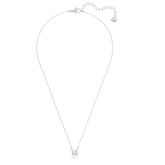 SWAROVSKI Attract necklace (Square cut, White, Rhodium plated) - Dây cổ, dây chuyền pha lê vuông trắng - JEWELRY NECKLACE