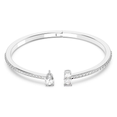 SWAROVSKI Mesmera cuff (Mixed cuts, White, Rhodium plated) - Vòng, lắc tay pha lê trắng - JEWELRY BRACELET