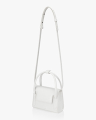 FIND KAPOOR MARTY BAG 18 (18x12x7cm) CROCO - BLACK - Túi đeo chéo, quai xách, màu trắng, da croc sần